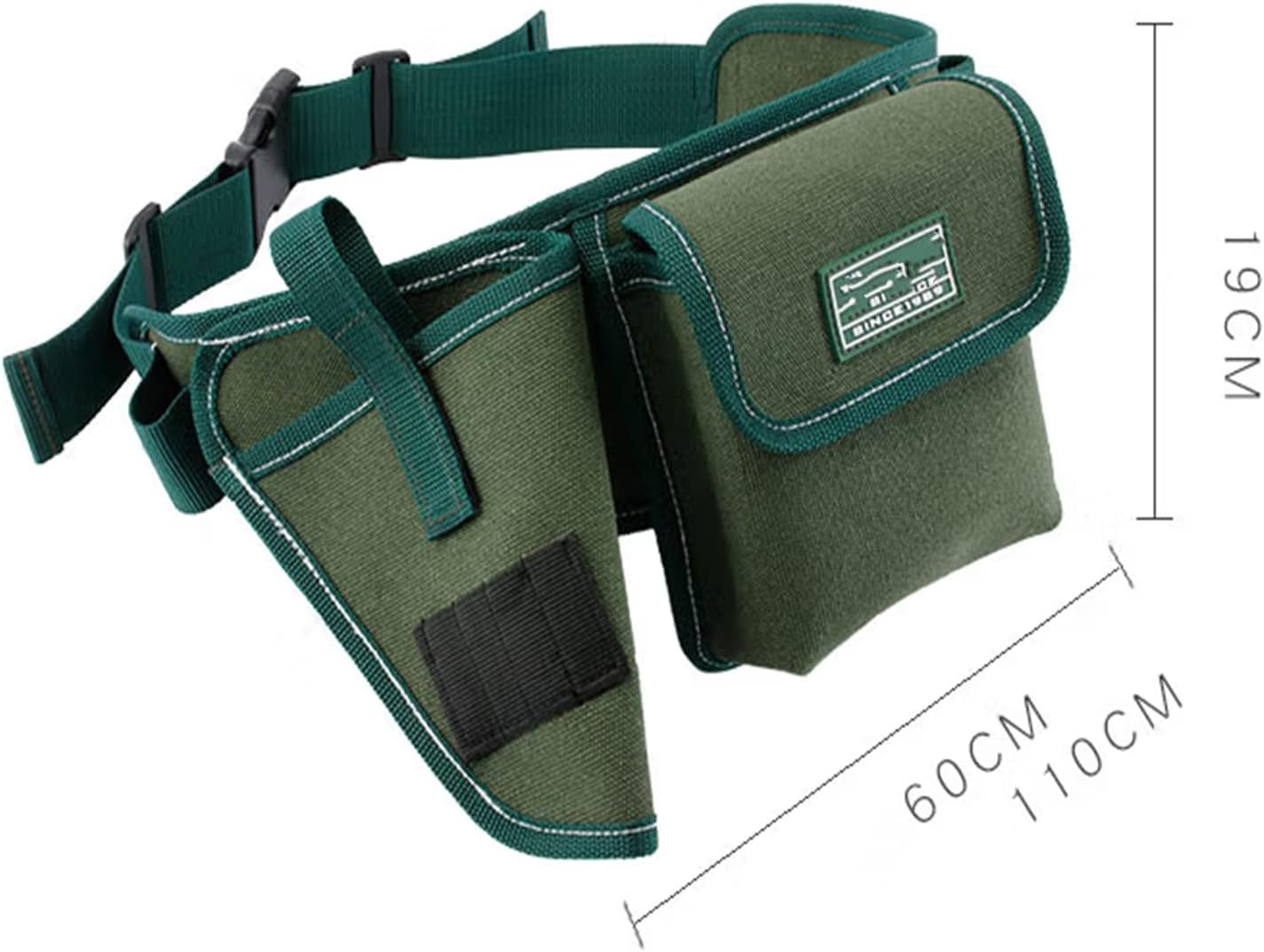 TOURBON 腰袋 3段 作業用 ウエストバッグ 電工 工具入れ 多数ポケット